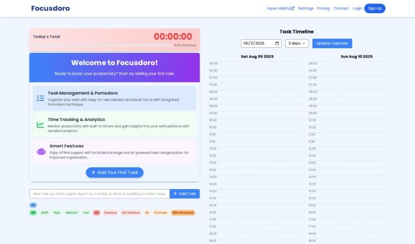 Screenshot of Focusdoro