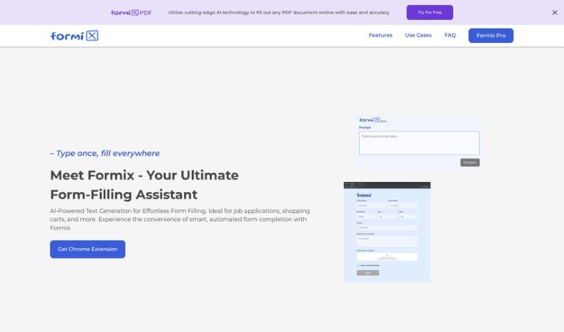 Screenshot of Formix PDF