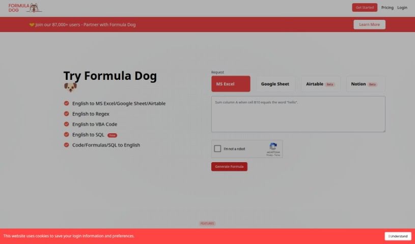 Screenshot of Formula Dog