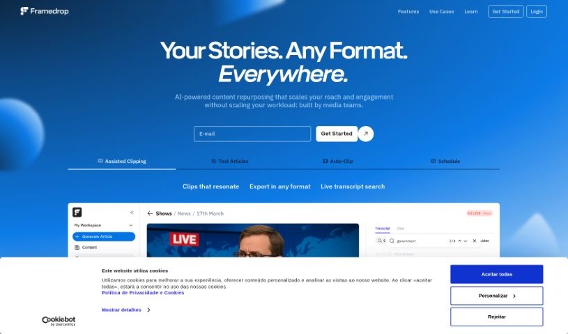 Screenshot of Framedrop.gg