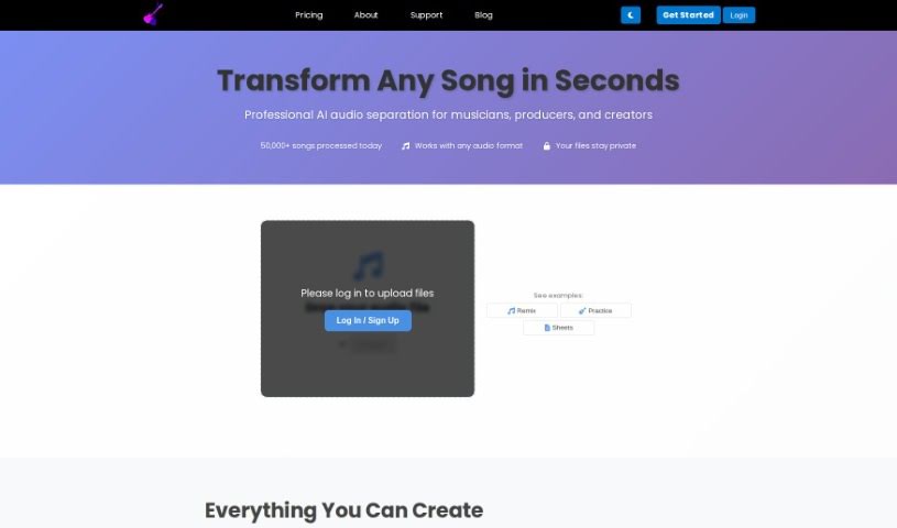 Screenshot of Freemusicdemixer
