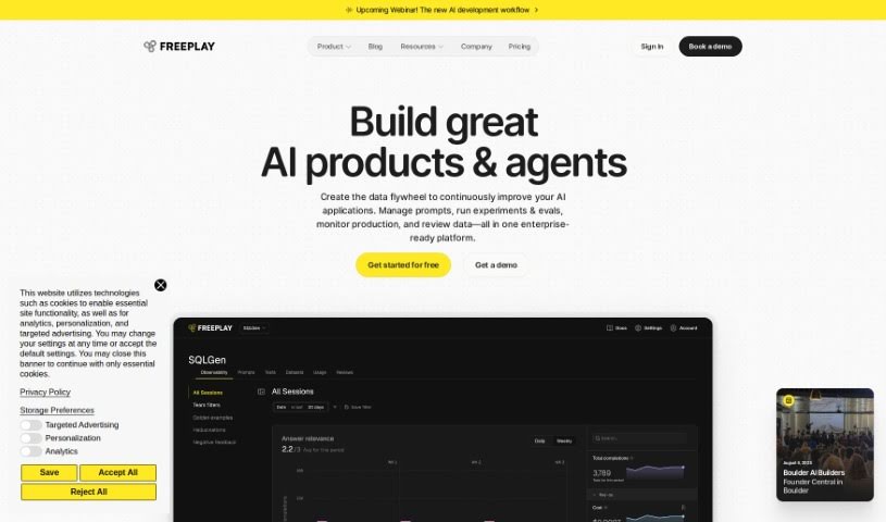 Screenshot of Freeplay