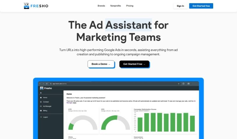 Screenshot of Fresho