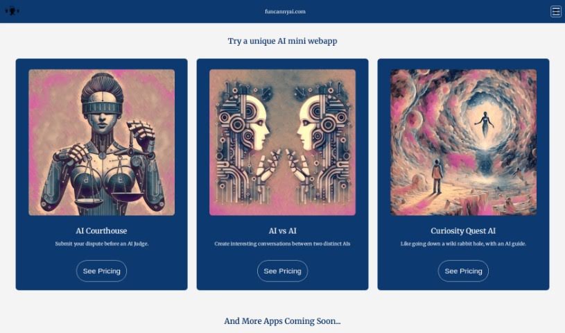 Screenshot of Funcanny AI