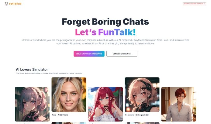 Screenshot of FunTalk AI