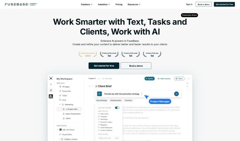 Screenshot of FuseBase