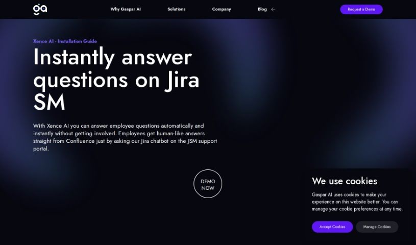 Screenshot of Gaspar AI Xence