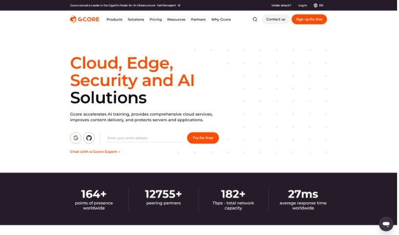 Screenshot of Gcore AI Image