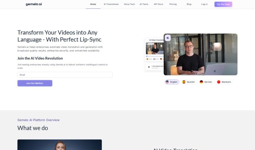 Screenshot of Gemelo AI
