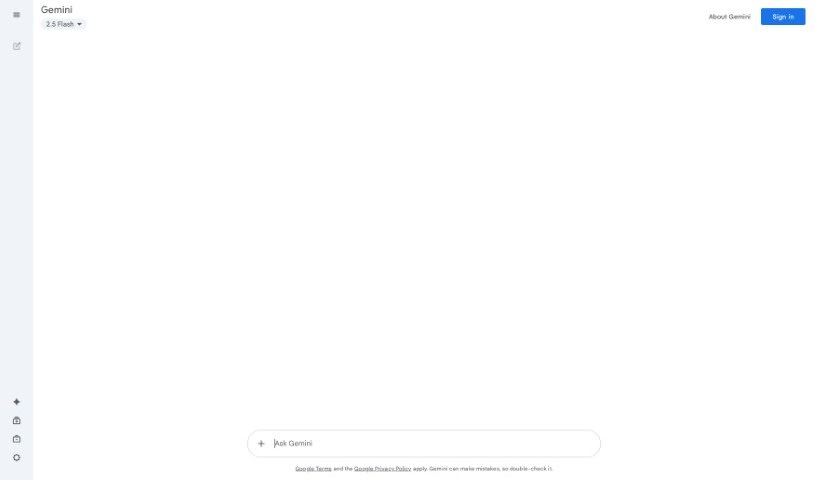 Screenshot of Gemini