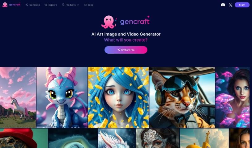 Screenshot of Gencraft