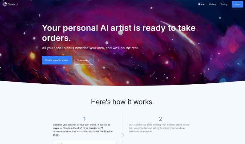 Screenshot of Generai