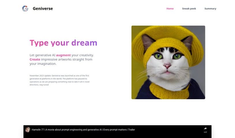 Screenshot of Geniverse