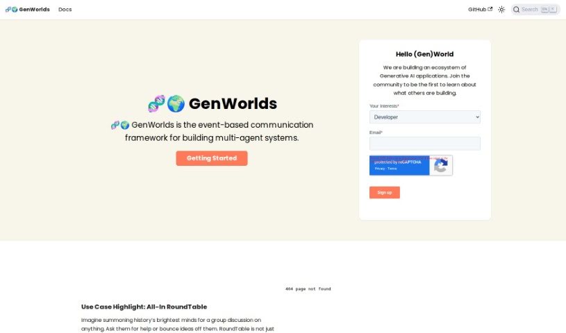 Screenshot of GenWorlds