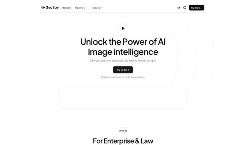 Screenshot of Geospy Ai