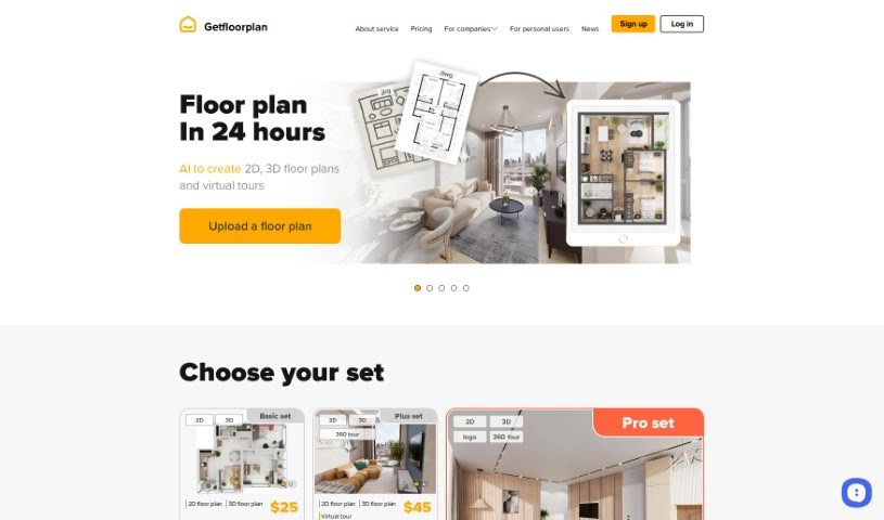 Screenshot of Get Floor Plan