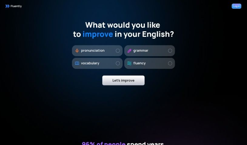 Screenshot of GetFluently