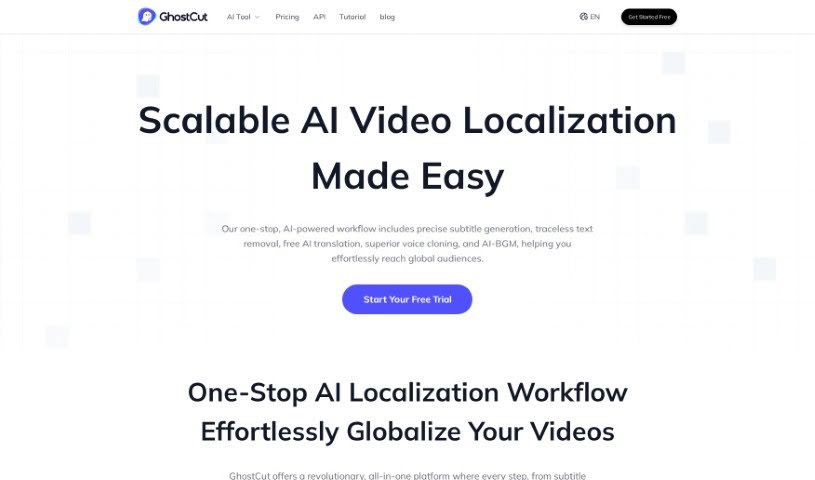 Screenshot of GhostCut