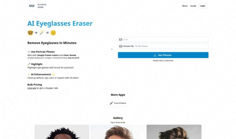 Screenshot of Glasses Gone