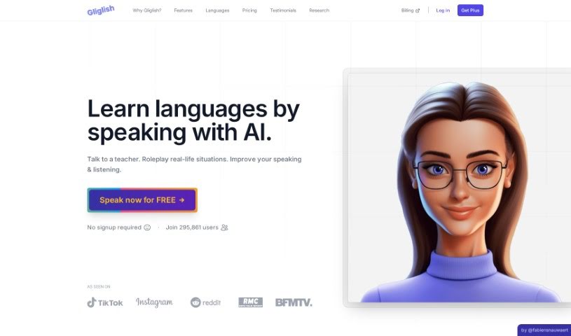 Screenshot of Gliglish