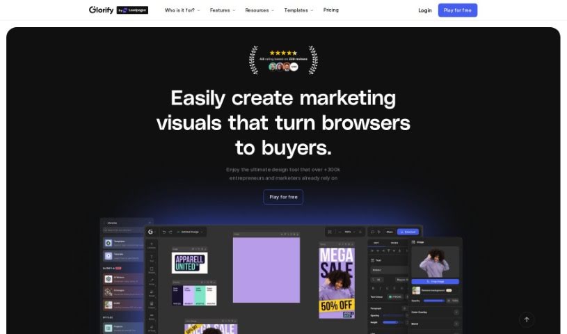 Screenshot of Glorify App
