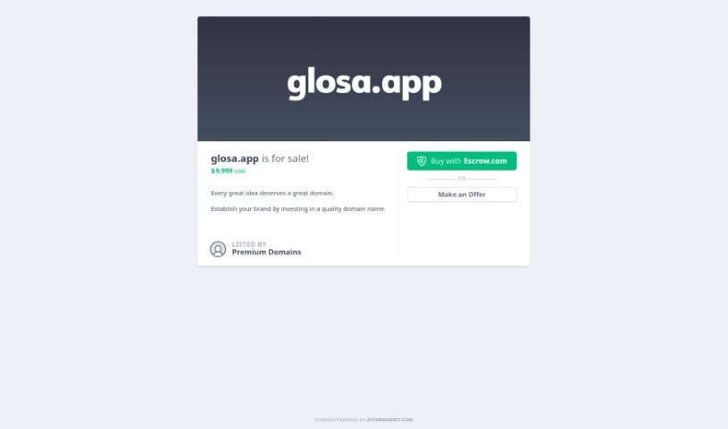 Screenshot of Glosa