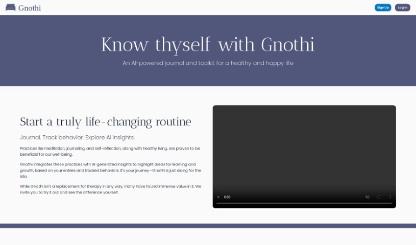 Screenshot of Gnothi