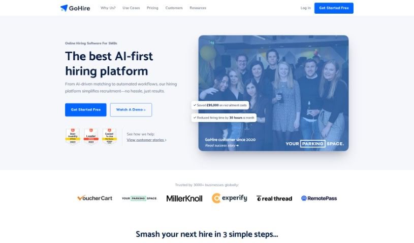 Screenshot of Gohire