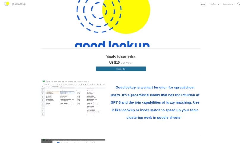 Screenshot of Goodlookup