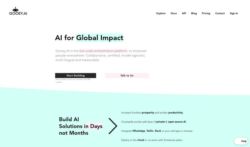 Screenshot of Gooey.ai