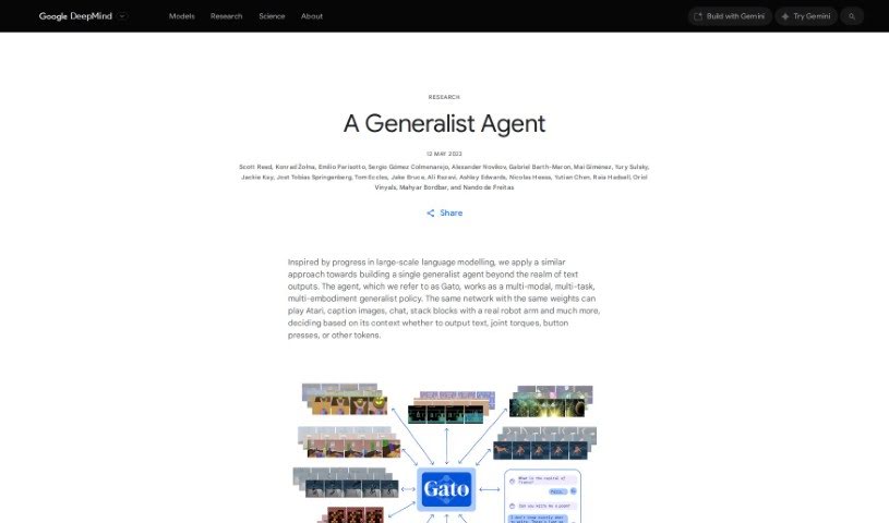 Screenshot of Google DeepMind