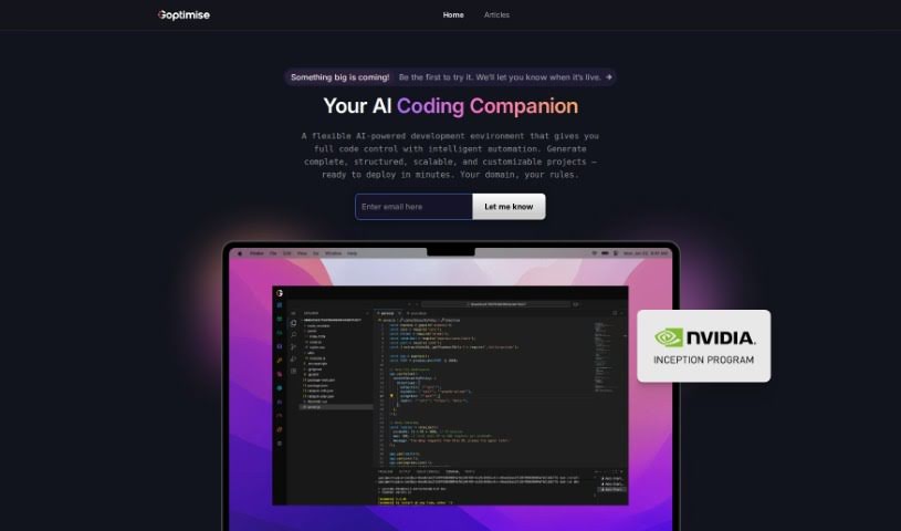 Screenshot of Goptimise