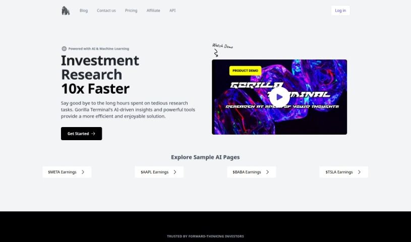 Screenshot of Gorilla Terminal