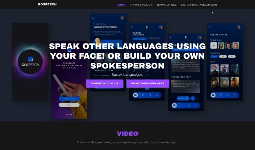 Screenshot of Gospeech