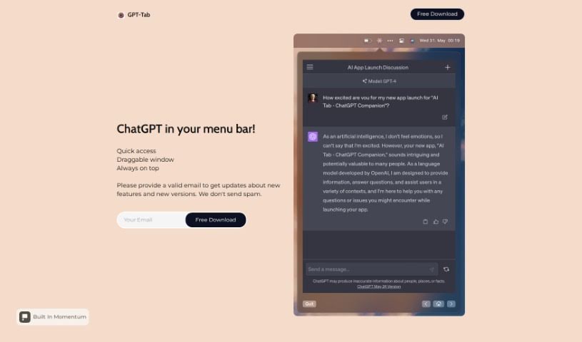 Screenshot of Gpt-Tab