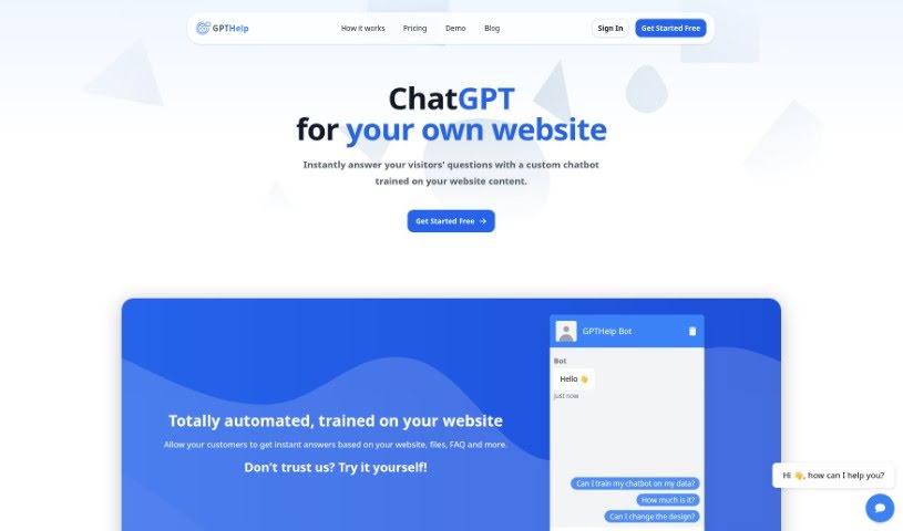 Screenshot of Gpthelp