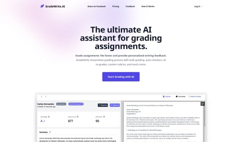 Screenshot of Gradewrite