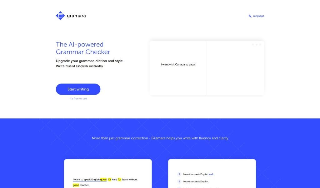 Screenshot of Gramara