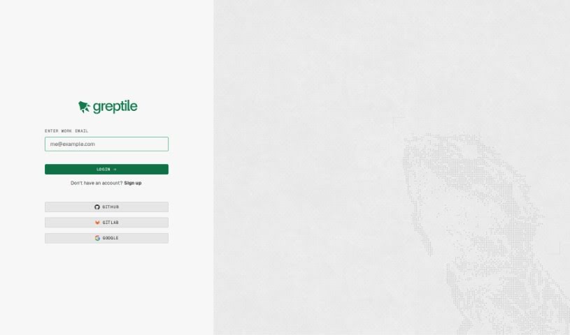 Screenshot of Greptile