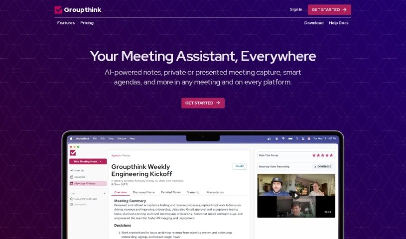 Screenshot of Groupthink