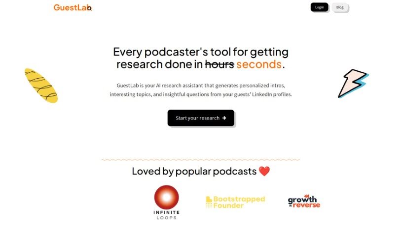 Screenshot of GuestLab