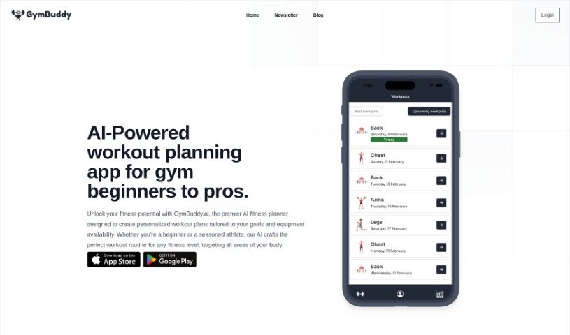 Screenshot of Gymbuddy