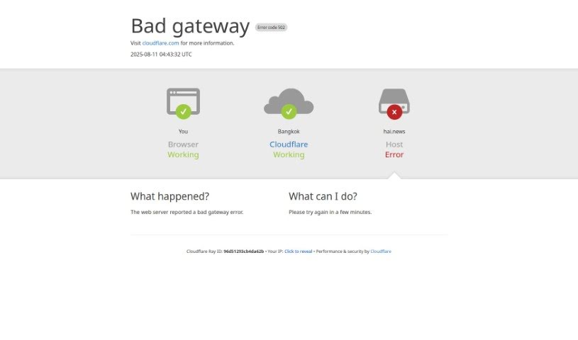 Screenshot of HAI News