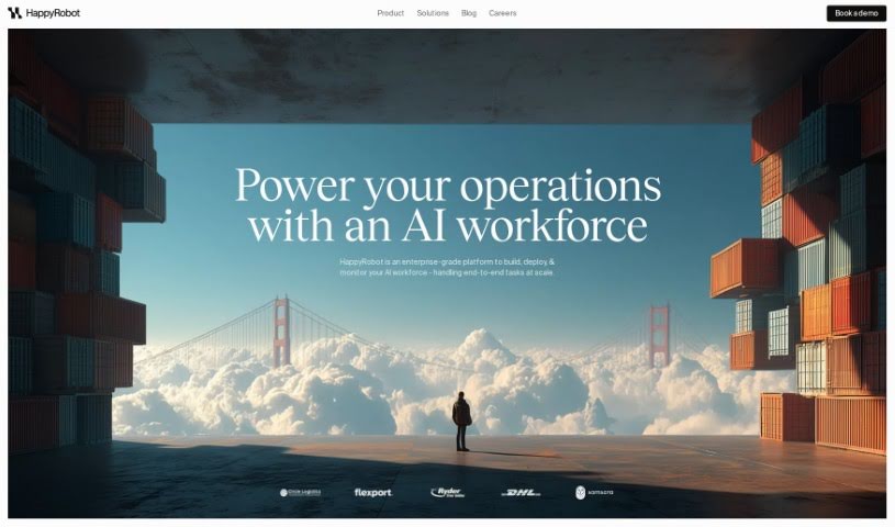 Screenshot of Happyrobot