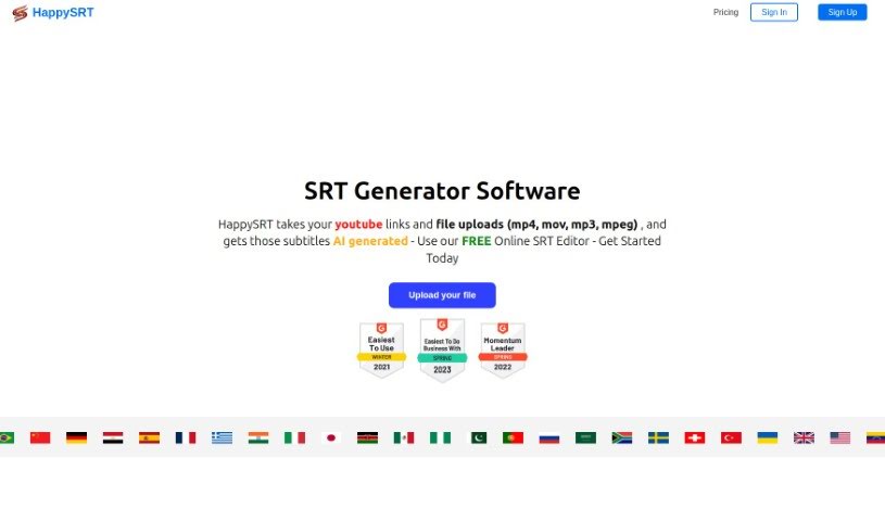 Screenshot of HappySRT