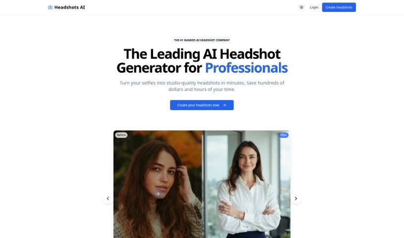 Screenshot of Headshotsai