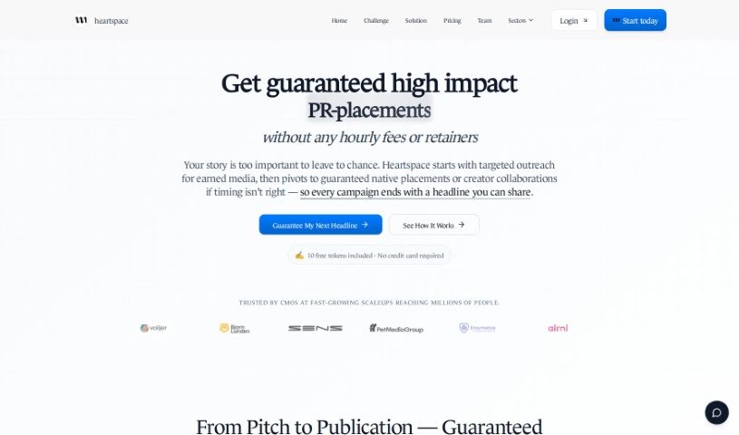 Screenshot of Heartspace AI