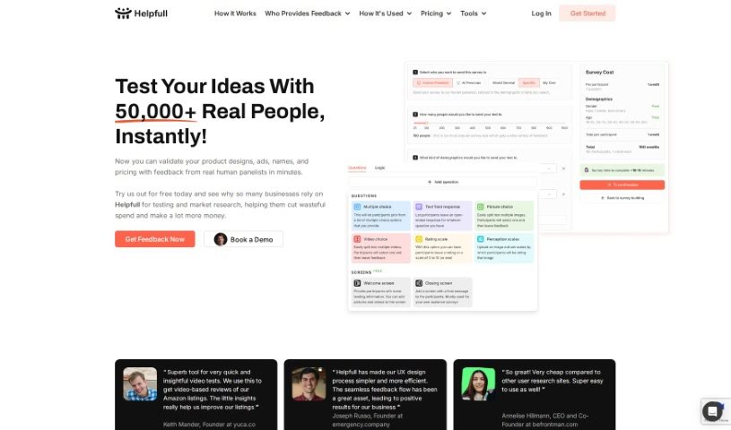 Screenshot of Helpfull