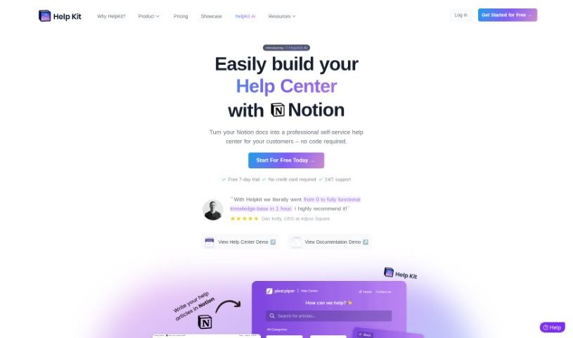 Screenshot of HelpKit