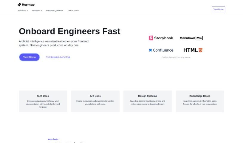 Screenshot of Hermae Ai